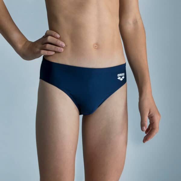 Badehose Slip Arena Jungen blau/weiss