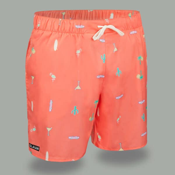 Boardshorts Surfen Standard 100 Cosmic koralle