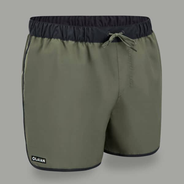 Boardshorts kurz Surfen 100 Momo khaki