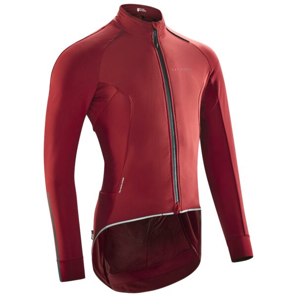 FAHRRADJACKE RENNRAD RACER WINTER SEHR KALTE BEDINGUNGEN ROT