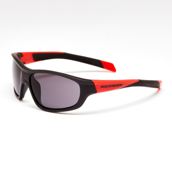 Fahrradbrille Kinder Kategorie 3 schwarz/rot