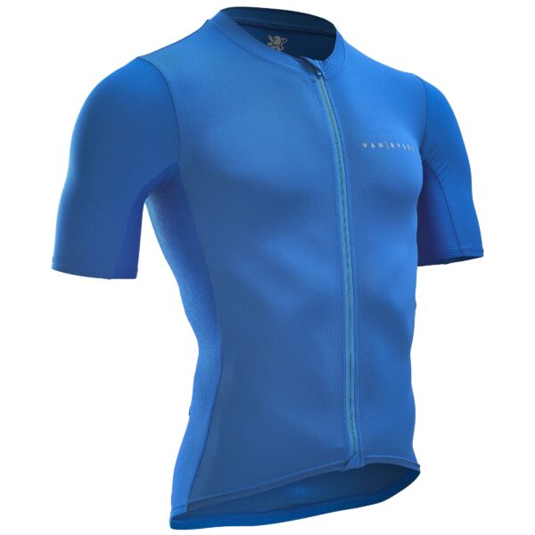 Fahrradtrikot Rennrad kurzarm Neo Racer Herren blau