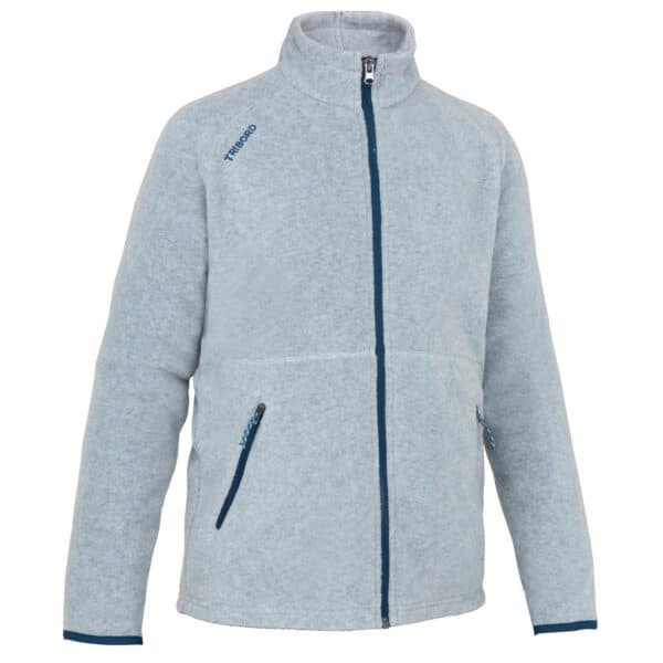 Fleecejacke Segeln Sailing 100 warm Ecodesign Kinder grau