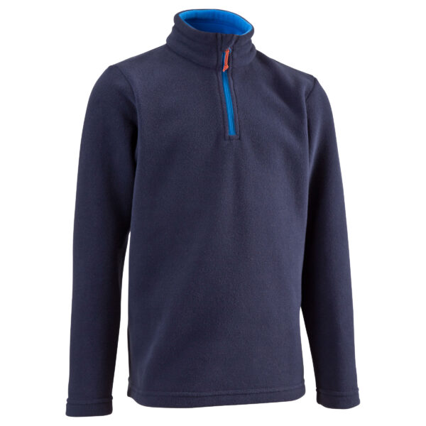 Fleecepullover Bergwandern MH100 Kleinkinder Gr. 92–116 blau