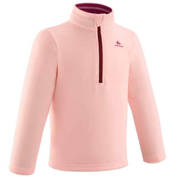 Fleecepullover Wandern MH100 Kinder Gr. 92–116 rosa