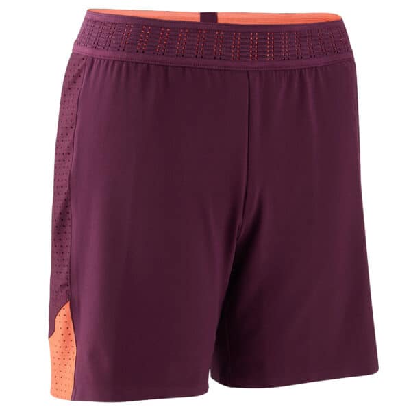 Fussballshorts F900 Damen violett