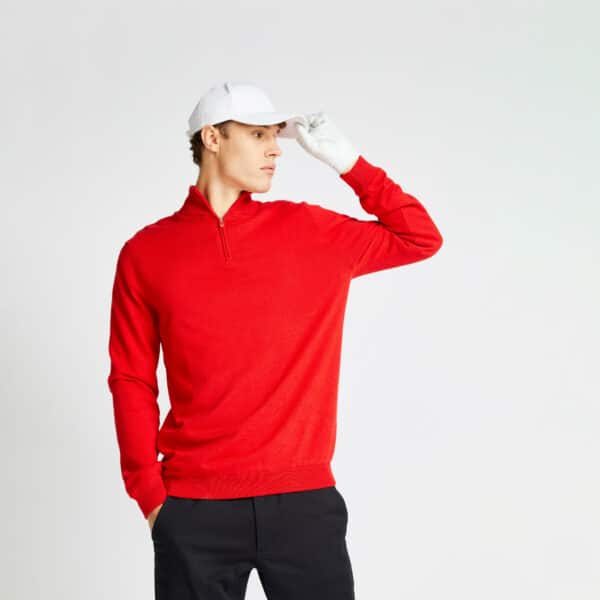 Golf Pullover MW500 Herren rot