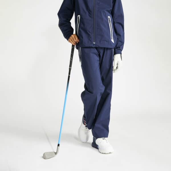 Golf Regenhose wasserdicht RW500 Kinder marineblau