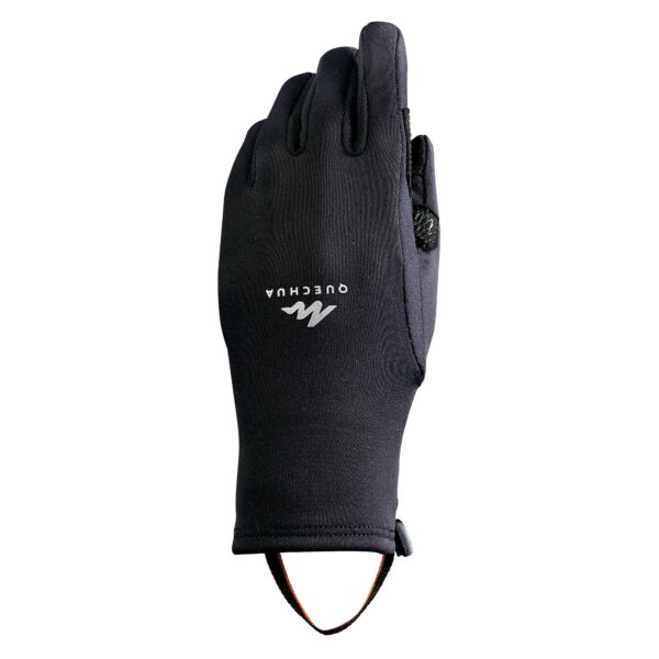 Handschuhe Winterwandern SH500 Stretch touchscreenfähig Kinder 6–14 J. schwarz