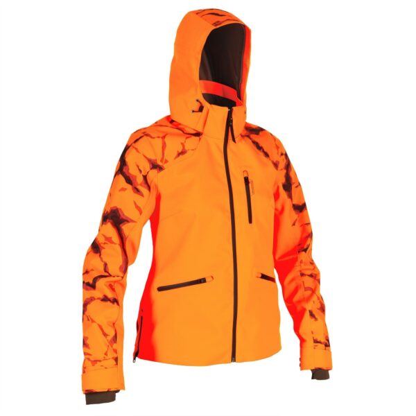 Jagdjacke / Regenjacke Damen SUPERTRACK 500 orange