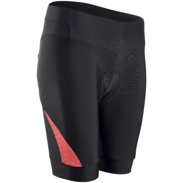 Kurze Radhose RC500 Damen schwarz/rot