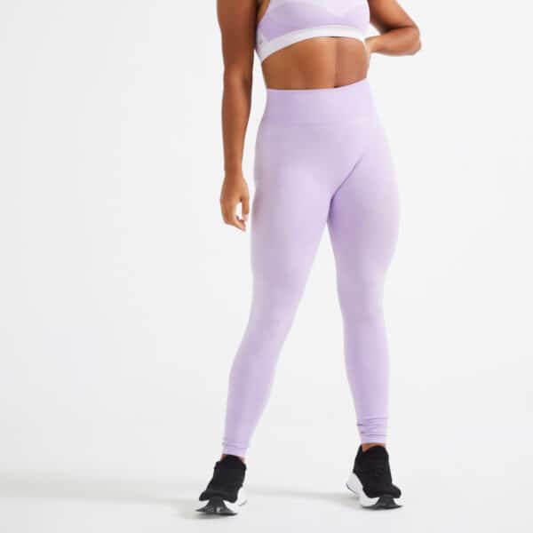 Leggings Seamless hoher Taillenbund Fitness figurformend nahtlos