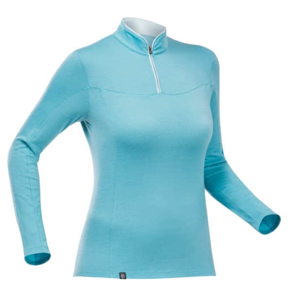 Merino Shirt MT500 langarm Kragen Zip Damen