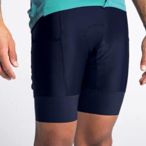 Radhose kurz Rennrad ohne Träger Herren RC500 blau