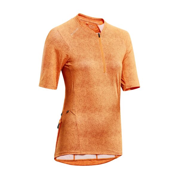 Radtrikot kurzarm MTB ST 500 Damen orange