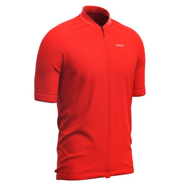 Radtrikot kurzarm Rennrad Sommer Herren RC 100 rot