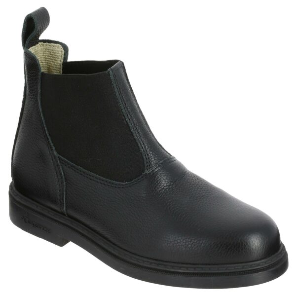 Reitstiefeletten Classic Leder Kinder schwarz