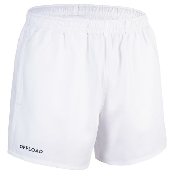 Rugbyshorts Club R100 ohne Tasche Kinder weiß