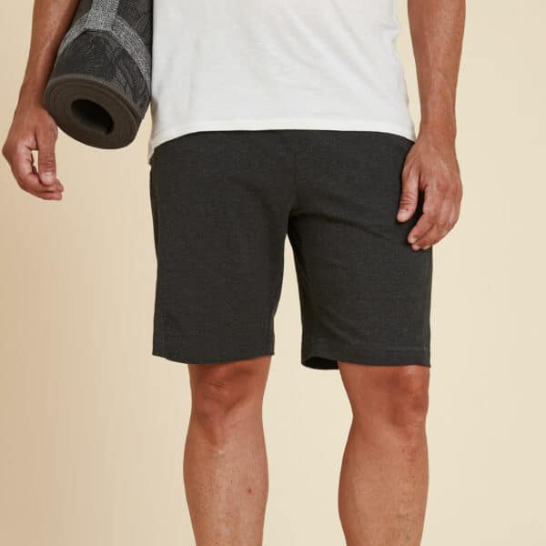 SHORTS SANFTES YOGA HERREN ECODESIGN GRAU