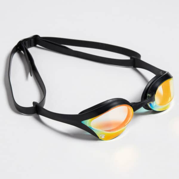 Schwimmbrille Arena Cobra Swipe verspiegelt gold