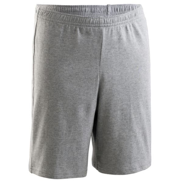 Shorts 100 Basic Baumwolle Kinder grau