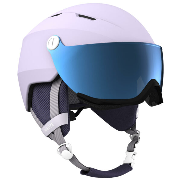 Skihelm mit Visier Piste H350 Erwachsene lila