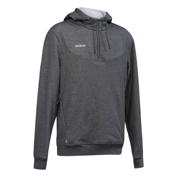 Sweatshirt Feldhockey FH500 Herren grau