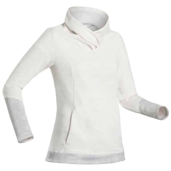 Sweatshirt Naturwandern NH500 Damen weiss