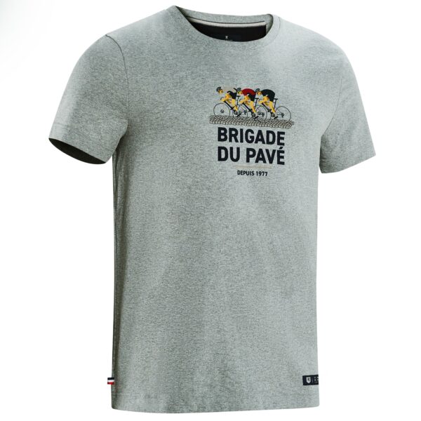 T-SHIRT KOLLEKTION „BRIGADE DU PAVÉ“ GRAU