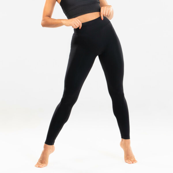 Tanz-Leggings Modern Dance nahtlos Damen schwarz