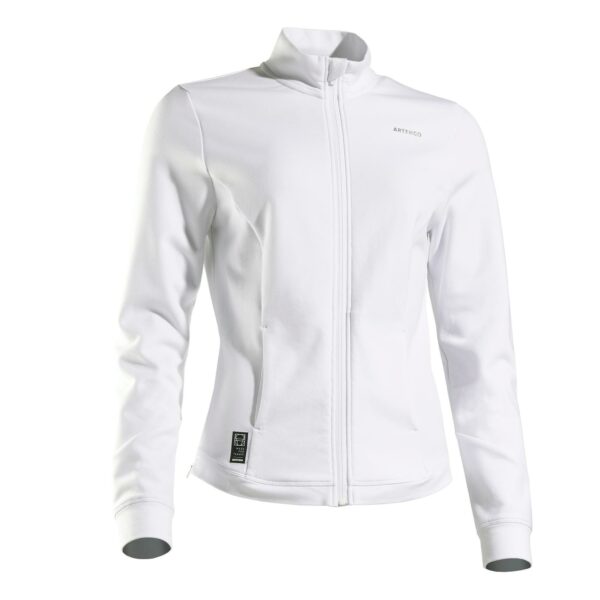 Tennisjacke Damen JK Dry 900 weiss