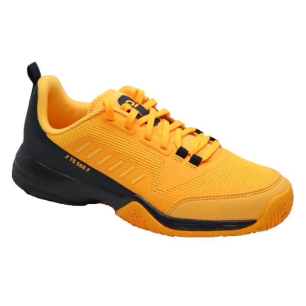 Tennisschuhe Kinder TS500 Fast Clay Lace Sunfire