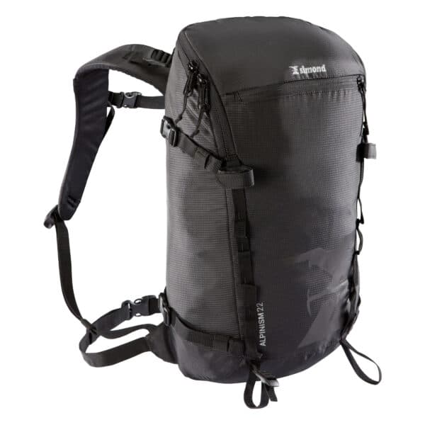 Tourenrucksack Alpinism 22 Liter schwarz