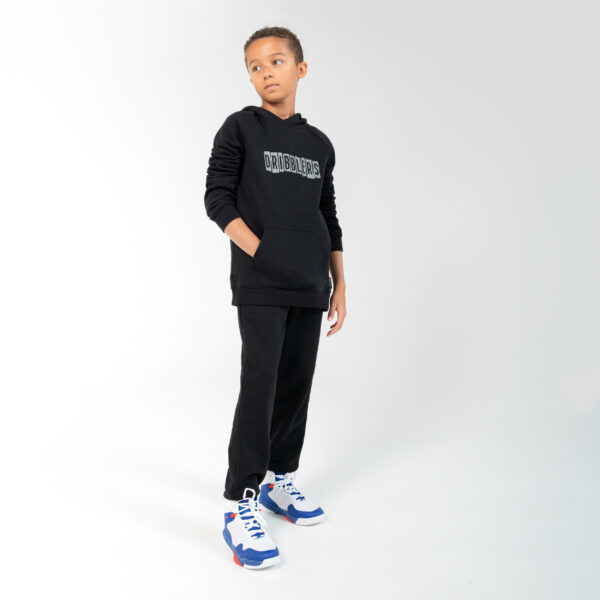 Trainingshose Basketball P100 Kinder schwarz