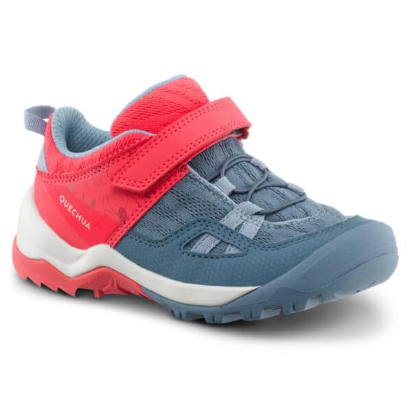 Wanderschuhe Crossrock mit Klettverschluss Kinder Gr. 24–34 rosa/blau