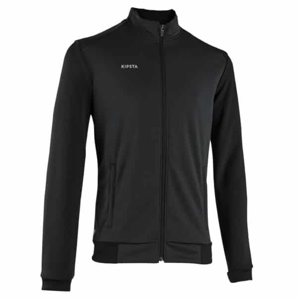 Trainingsjacke Fussball Essential schwarz/grau