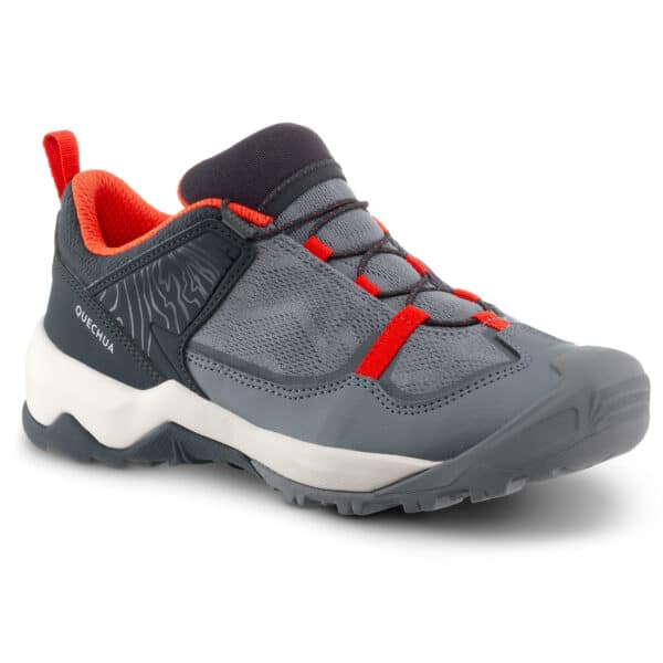 Wanderschuhe Crossrock Kinder Schnellschnürung Gr. 35–38 grau