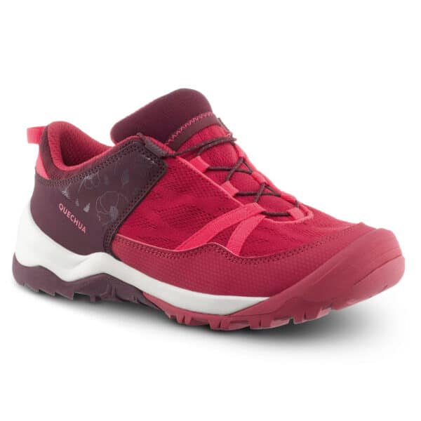 Wanderschuhe Crossrock Schnellschnürung Kinder Gr. 35–38 bordeaux