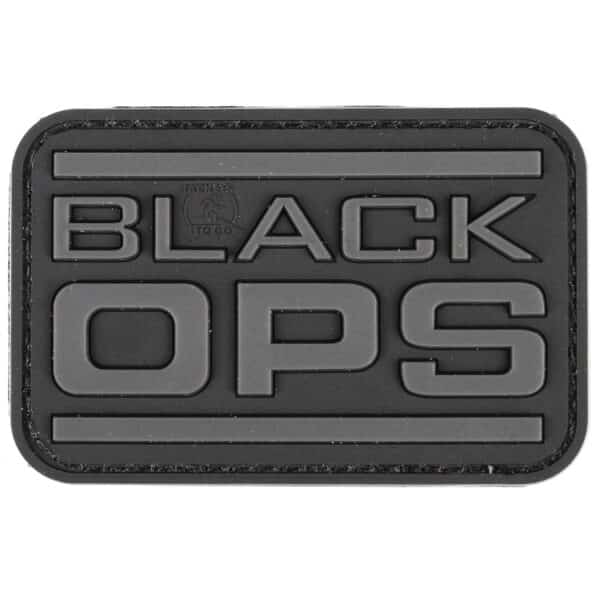 Paintball / Airsoft PVC Klettpatch (Black OPS)