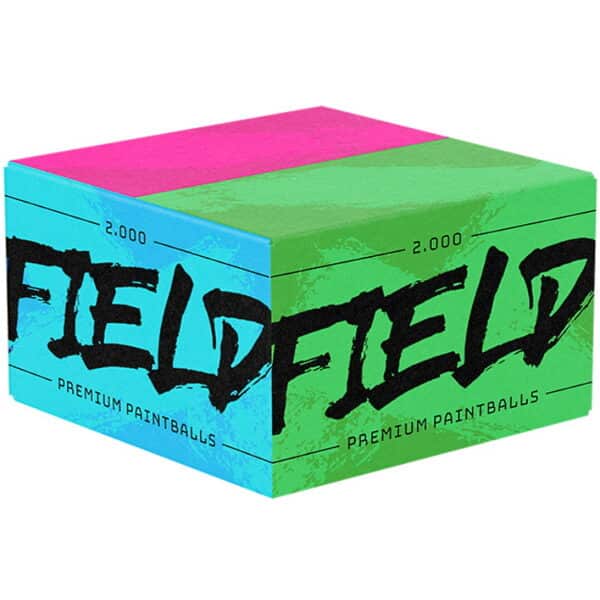 FIELD Premium Paintballs für Spielfelder (2000er Karton) - BLUE/GREEN