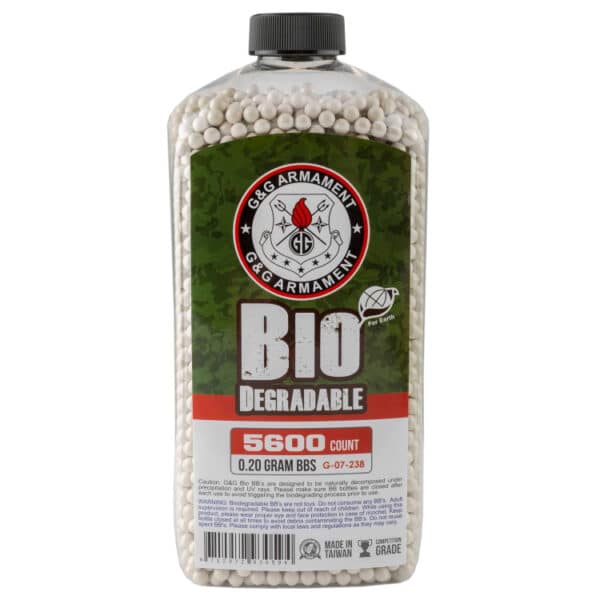 G&G Armament Airsoft BIO BB´s 0.20g in der Flasche (5600 Schuss)