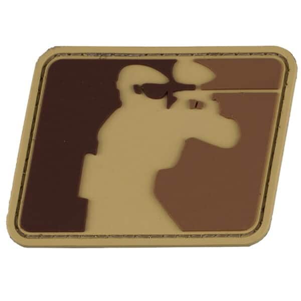 Paintball Sports Logo Patch TACTICAL PLAYER  (60x50mm) - Desert/Tan