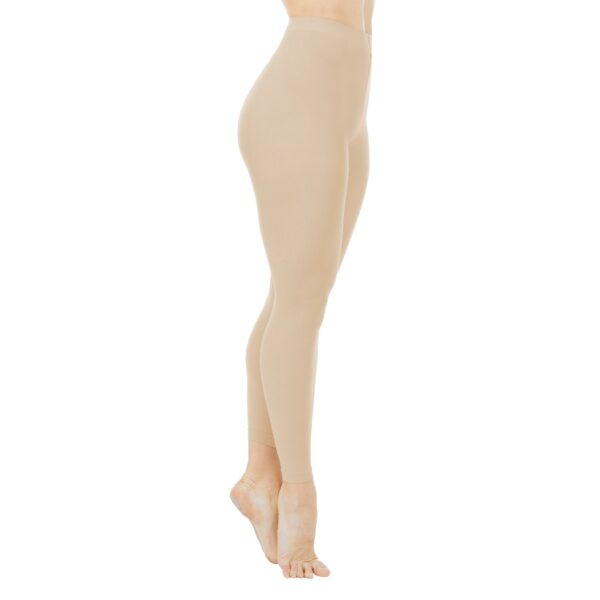 Ballettstrumpfhose Tanzleggings ohne Fuss Damen beige