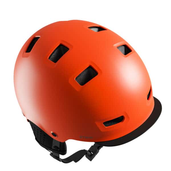 Fahrradhelm City Bowl 500 neonorange