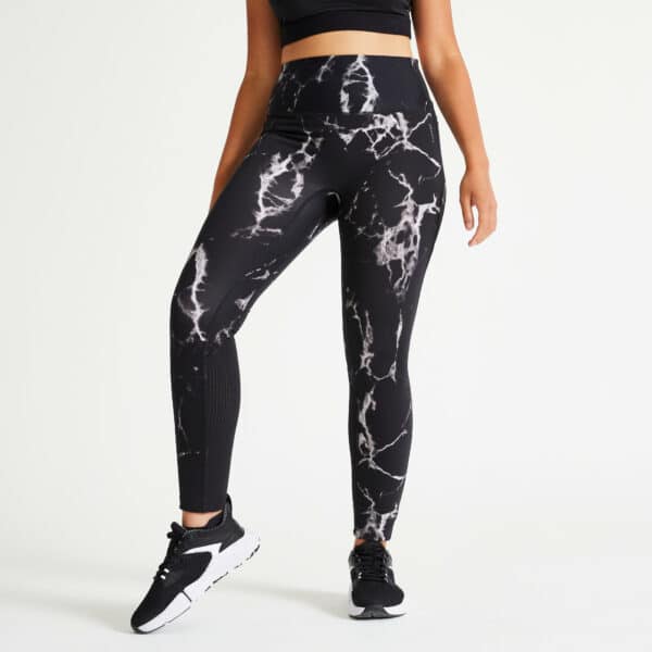 Leggings Fitness hoher Taillenbund