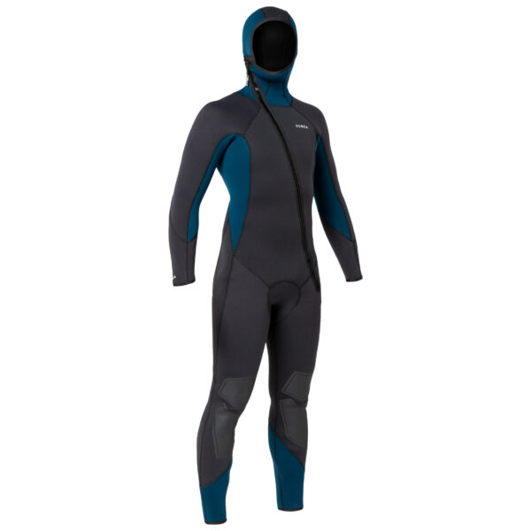 Neoprenanzug Gerätetauchen SCD 100 Neopren 5 mm Herren schwarz/blau