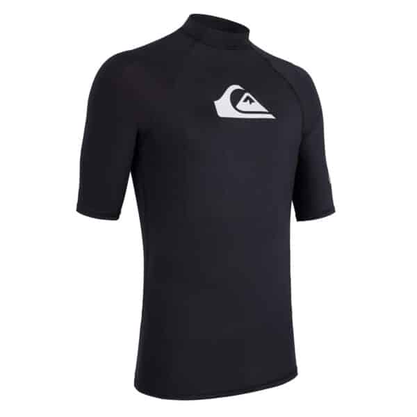 UV-Shirt Surfen Quiksilver kurzarm schwarz