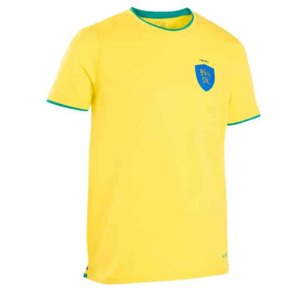 Fussballtrikot FF100 Brasilien 2022 Kinder