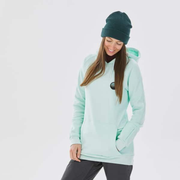 Hoodie mit Kapuze Damen Snowboard - HDY grün