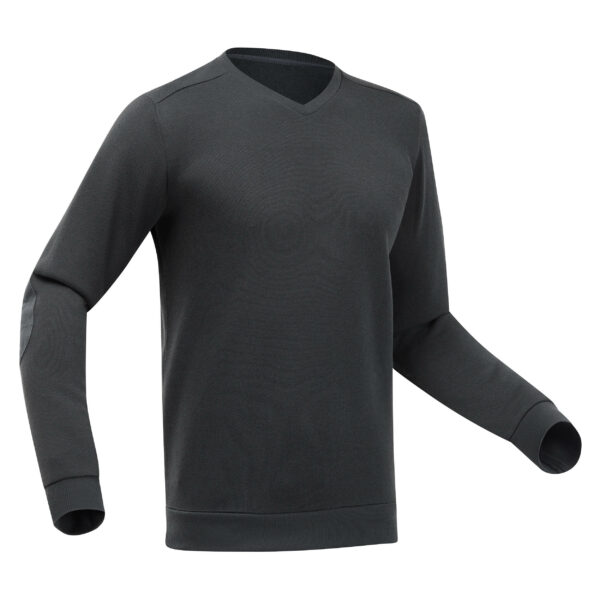 Pullover Herren Wandern V-Kragen - NH150 schwarz